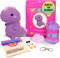 Crochet Kit for Beginners – Dinosaur | Easy DIY Crochet Animal Kit with Step-by-Step Video – Craft Set for Adults & Kids
